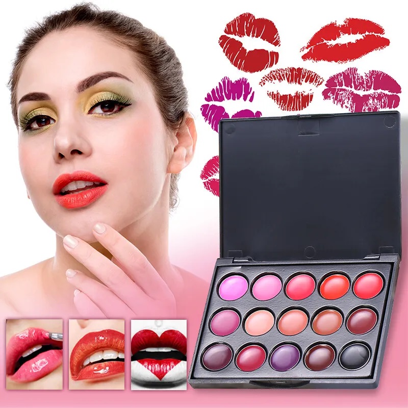 Lip Tint Korean - POPFEEL15 ألوان أحمر الشفاه لوحة مجموعة