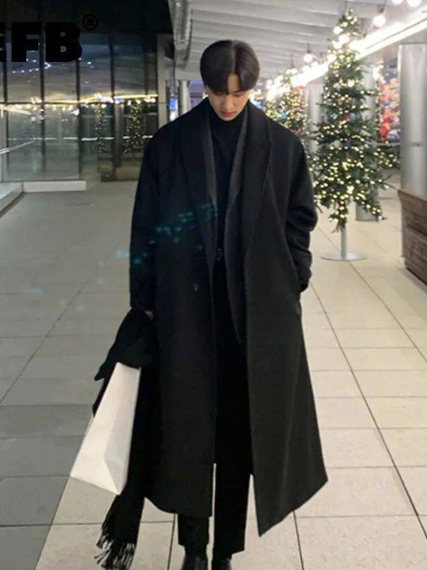 Korean Lifestyle & Kids Boutique Photos - معطف رجالي فضفاض بأسلوب كوري، سترة