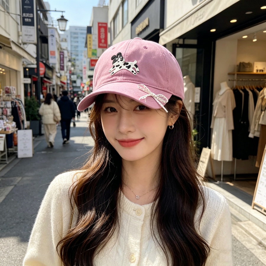 Korean Lifestyle Student - قبعة بيسبول مطرزة على الطراز الكوري