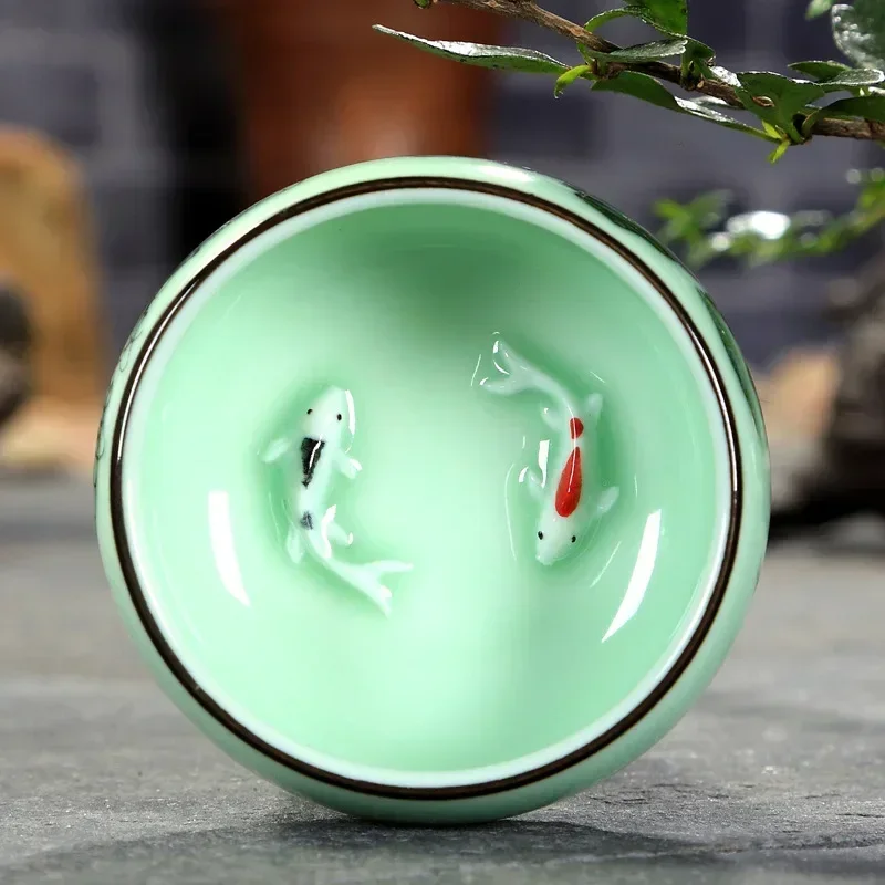 Celadon Ceramic Cup - فنجان شاي سيراميك 1 قطعة سيلادون