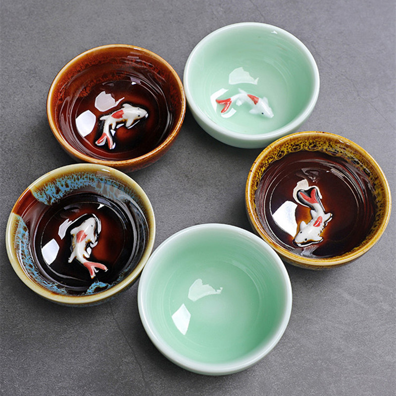 Celadon Ceramic Cup - فنجان شاي لطيف سمك سيلادون ،