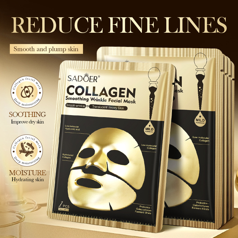 SADOER أقنعة الوجه الكولاجين ا - مراجعة Sheet Mask Collagen وسعره
