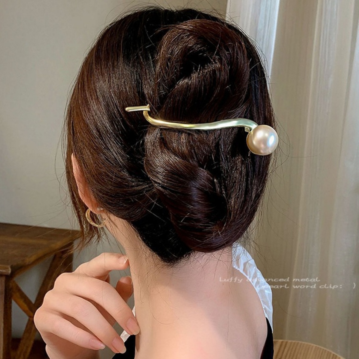 مشبك شعر لؤلؤي لامع أنيق للنسا - مراجعة Korean Lifestyle & Kids Boutique Photos وسعره