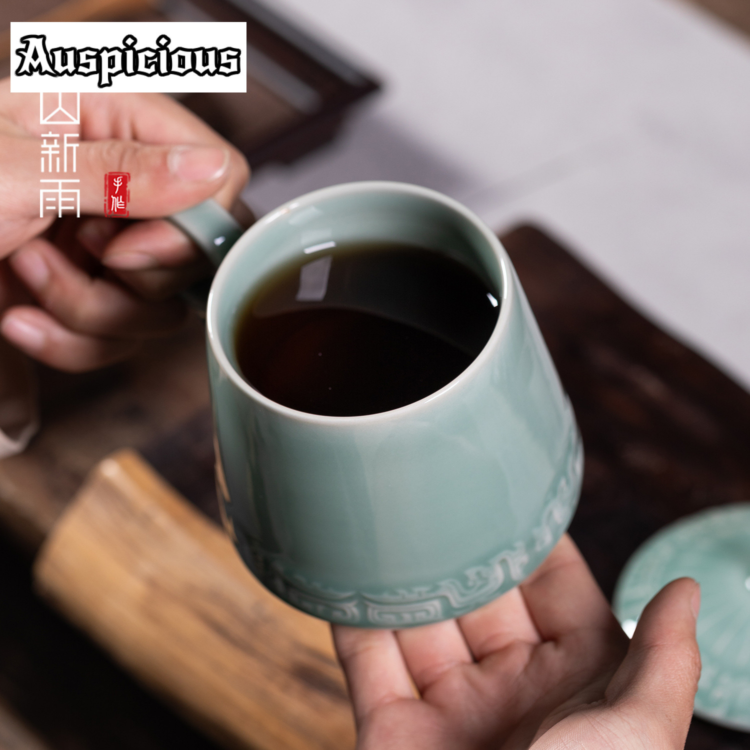 395 مللي Longquan Celadon البر - مراجعة Celadon Ceramic Cup وسعره