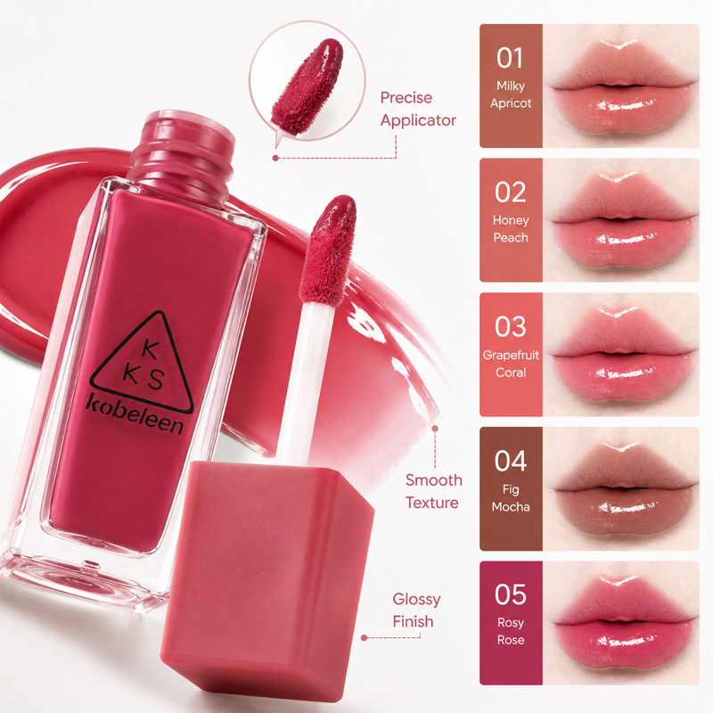 ملمع شفاه كوري بتأثير زجاجي، 5 - مراجعة Lip Tint Korean وسعره