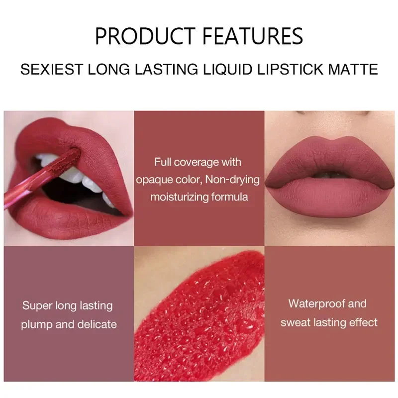 HANDAIYAN 6 قطع مجموعة أحمر ال - مراجعة Lip Tint Korean وسعره