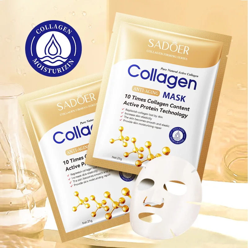 10 قطع من قناع الوجه الكولاجين - مراجعة Sheet Mask Collagen وسعره