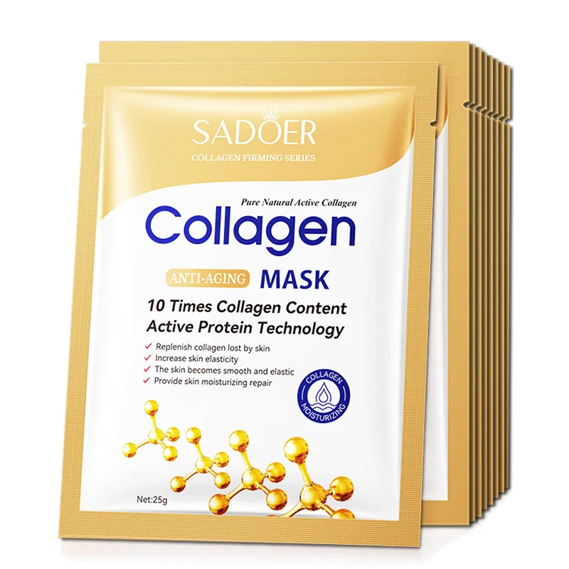10 قطع من قناع الوجه الكولاجين - مراجعة Sheet Mask Collagen وسعره