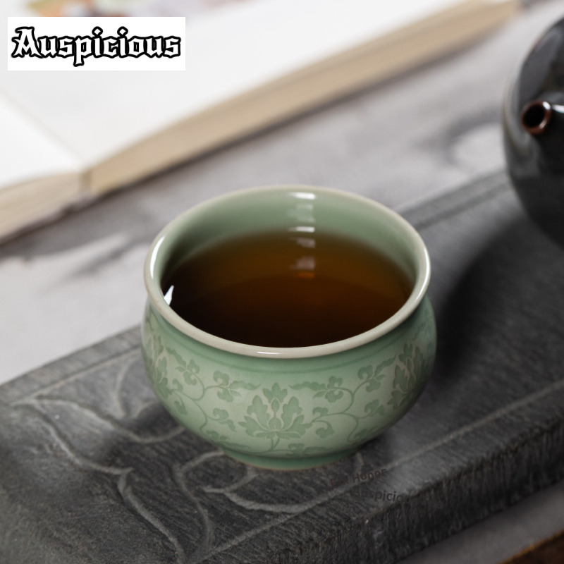 كوب شاي سيلادون يدوي الصنع بتص - مراجعة Celadon Ceramic Cup وسعره