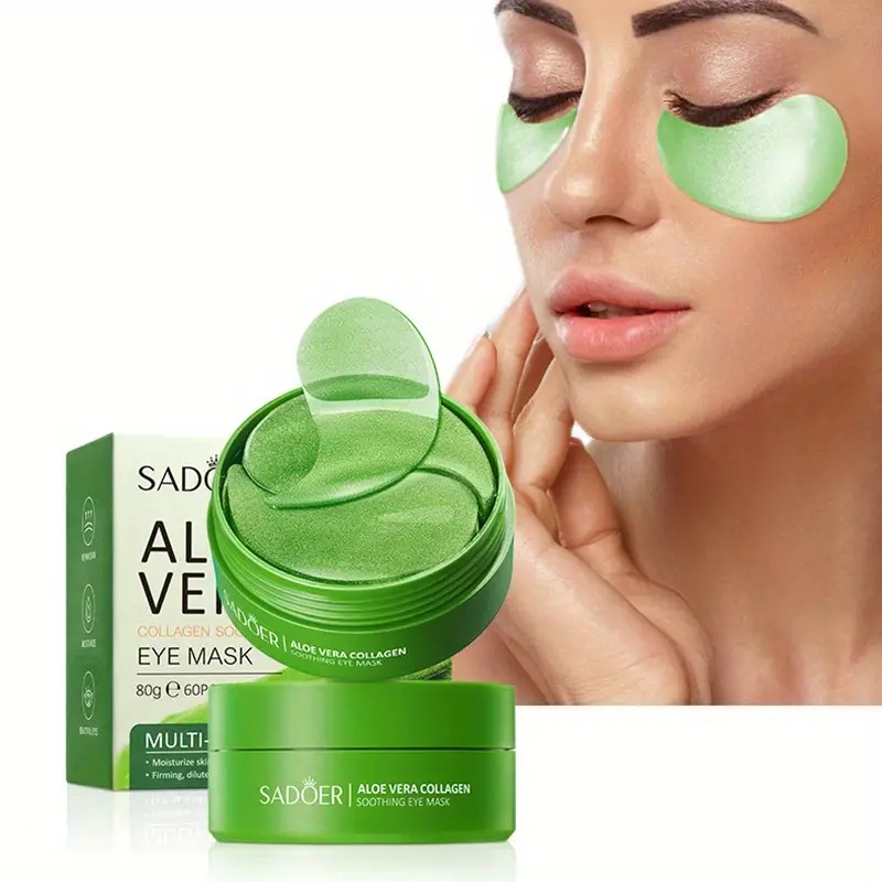 60 قطعة من قناع العين بالصبار  - مراجعة Sheet Mask Collagen وسعره