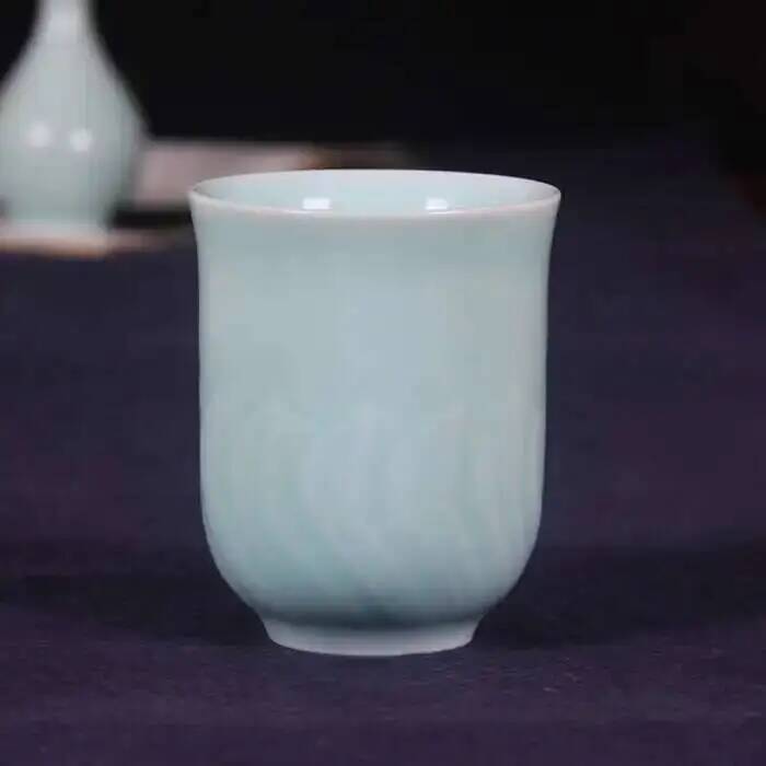 كوب شاي لوتس مصنوع يدويًا من L - مراجعة Celadon Ceramic Cup وسعره