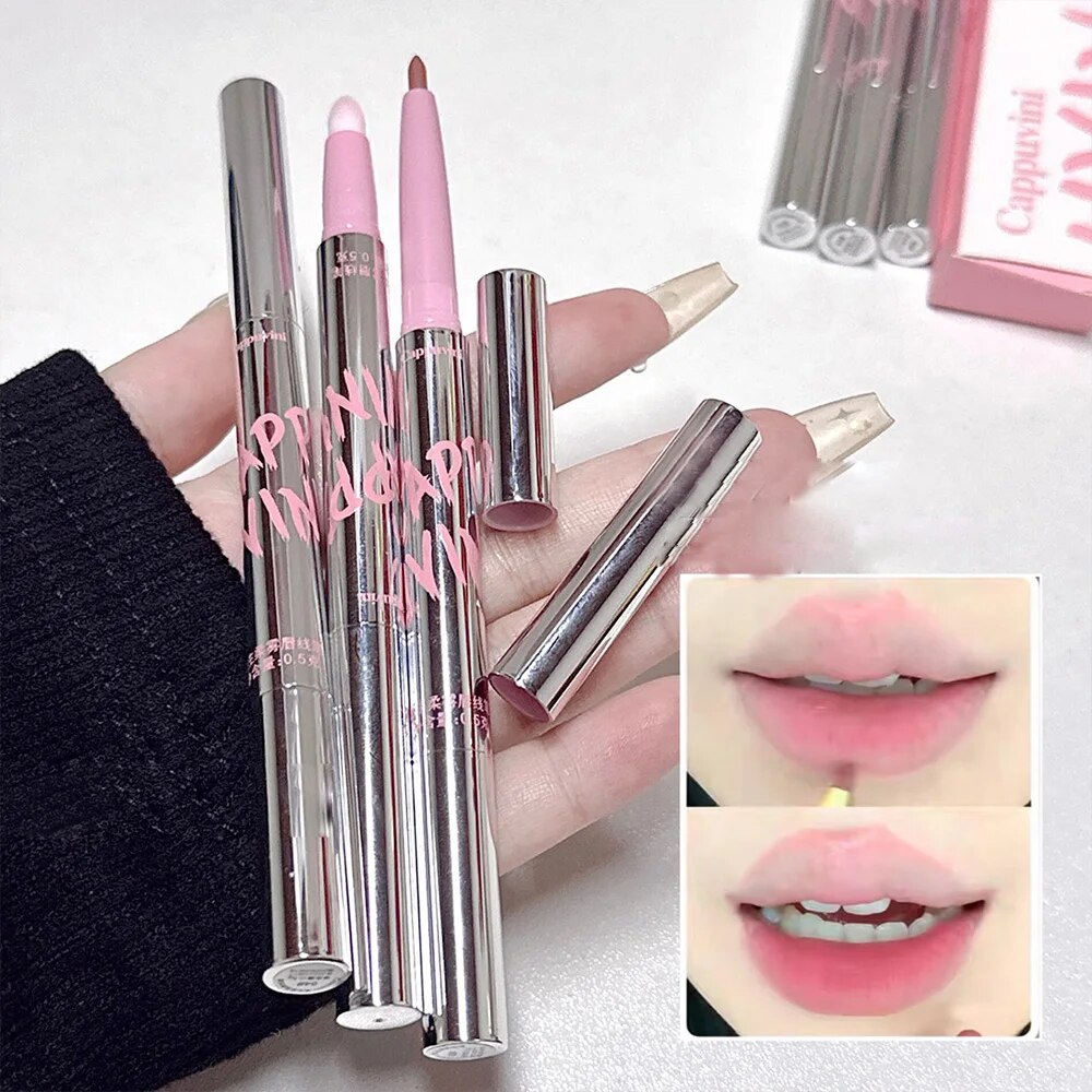 بطانة شفاه كابويني عارية مع فر - مراجعة Lip Tint Korean وسعره