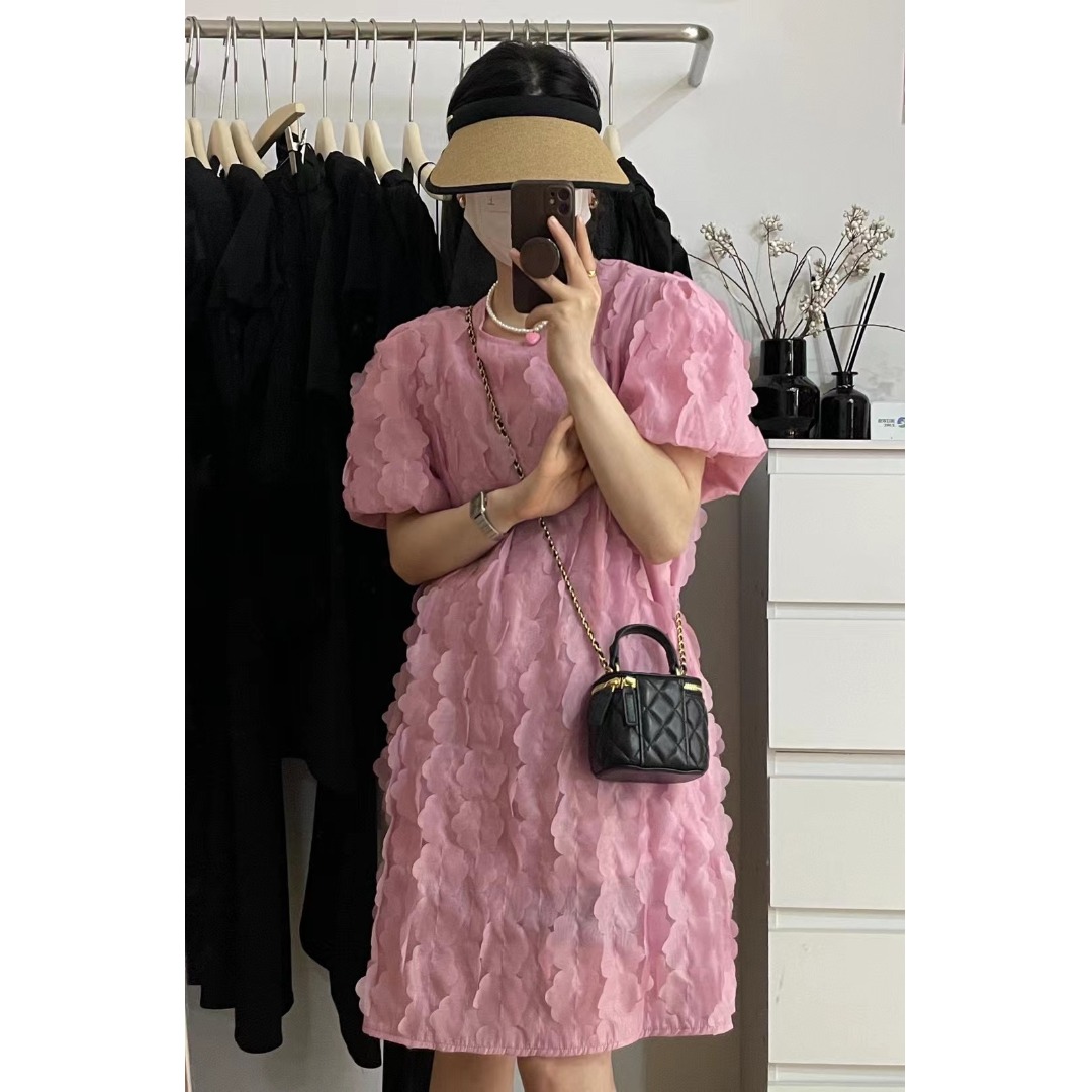 فستان بأكمام فقاعية مزين بالزه - مراجعة Korean Lifestyle & Kids Boutique Photos وسعره