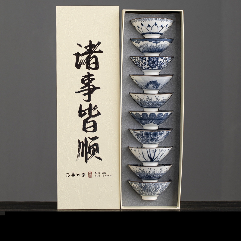 10 قطع/صندوق أكواب شاي من البو - مراجعة Celadon Ceramic Cup وسعره